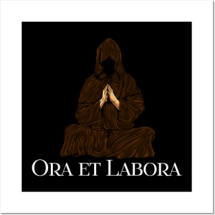 Praying monk - Ora et Labora Posters and Art